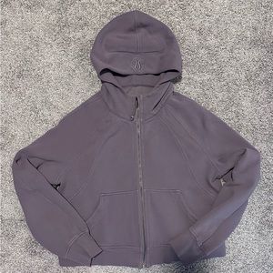 Lululemon Dusky Lavendar Oversize Full Zip Scuba Sz M/L